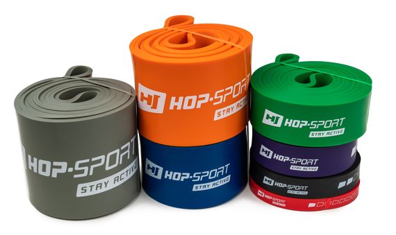 Резинка для фітнесу Hop-Sport 12-30кг HS-L022RR чорна | Зображення 9