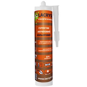 Герметик акриловий кольоровий Дуб 280г Lacrysil