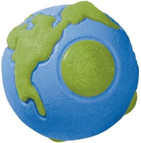 Іграшка для собак OutwardHound Planet Dog Orbee Ball синьо-зелена, 5.5 см