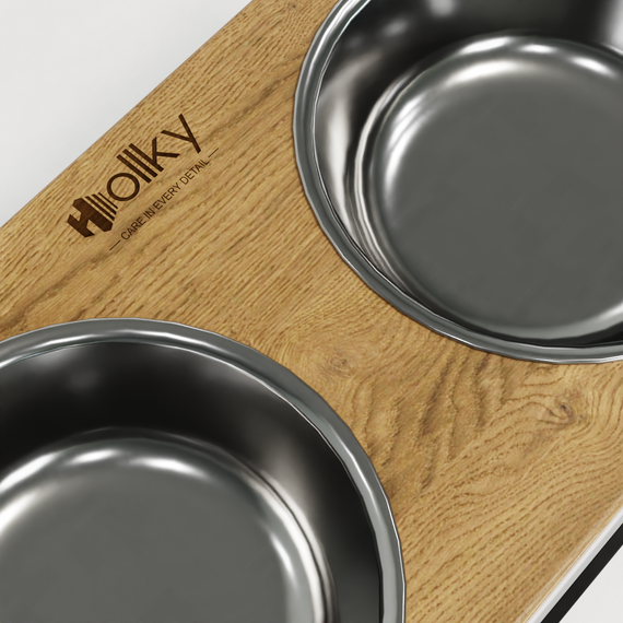 Миски на подставке для очень больших собак Hollky Base XXL40 (2 × 2,8 л) BXXL40-643240-BLNT | Зображення 7