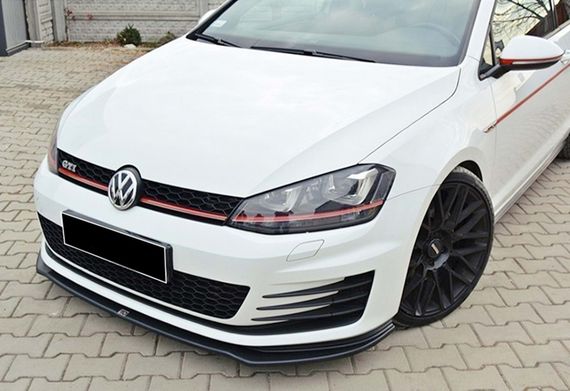 Передний сплиттер DPT V-2 (для GTI, 2012-2017, черный глянец) для Volkswagen Golf 7/E-Golf | Зображення 3