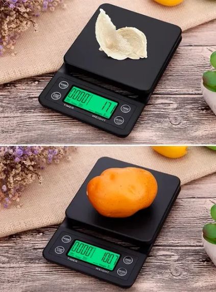 Ваги з таймером для кави Yieriy електронні для бариста з гумовим килимком / ваги настільні для кав'ярні, будинки, ресторанів | Зображення 5