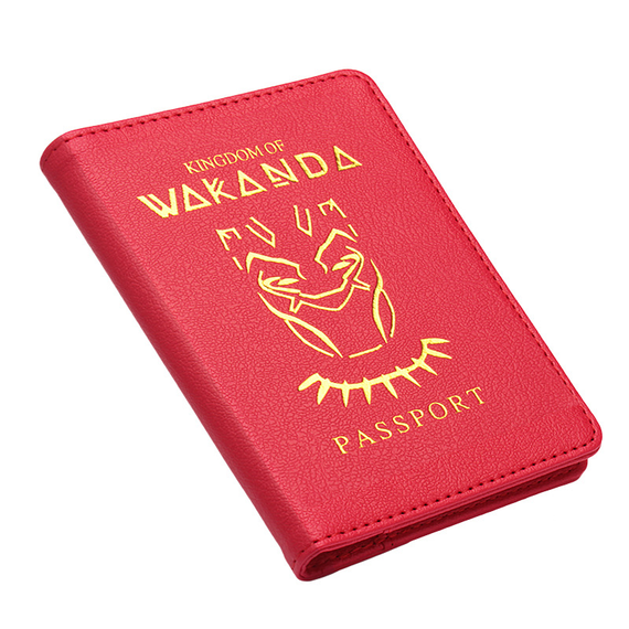 Обкладинка для паспорта SV у стилі Kingdom of WAKANDA 14.5*10cm Style 6, Червоний