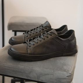 Чорні чоловічі кеди 47 розмір 31,4 см