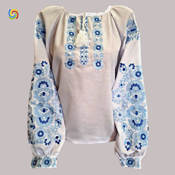 Рубашка Украинская вышиванка  322215 цвет белый размер 6XL