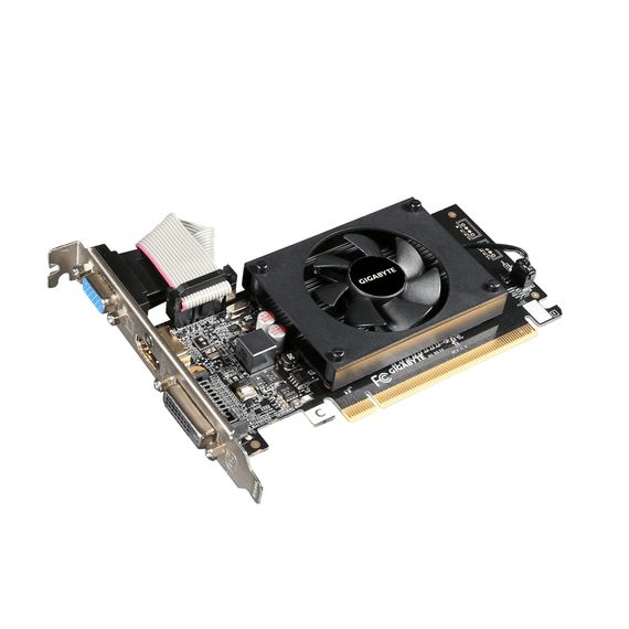 Вiдеокарта GIGABYTE GeForce GT 710 2GB DDR3 64bit HDMI-DVI-VGA low profile GV-N710D3-2GL