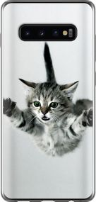 Чехол на Samsung Galaxy S10 Plus Летящий котёнок "2322u-1649-17620"
