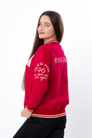 Бомбер жіночий Носи своє 48 Червоний (p-15948-183270) | Зображення 3