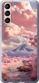 Чохол на Samsung Galaxy S21 Рожеві хмари з пластику FCh_006649