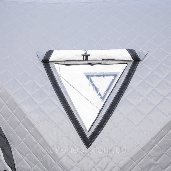 Намет зимовий утеплений "куб" 210х210х210 для рибалки туризму кемпінгу та подорожей Сірий LU-BD18G | Зображення 3