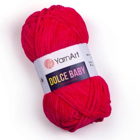 Пряжа YarnArt Dolce Baby 759 малина ярнарт дольче бебі плюшева