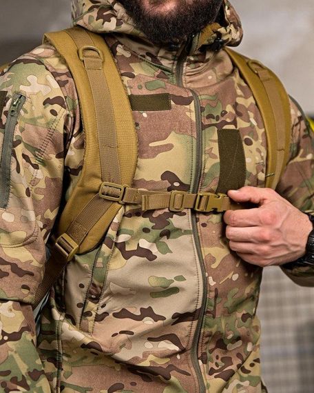 Мілітарі рюкзак 45 л тактичний наплічник для походів армійський рюкзак для полювання та риболовлі койот | Зображення 2