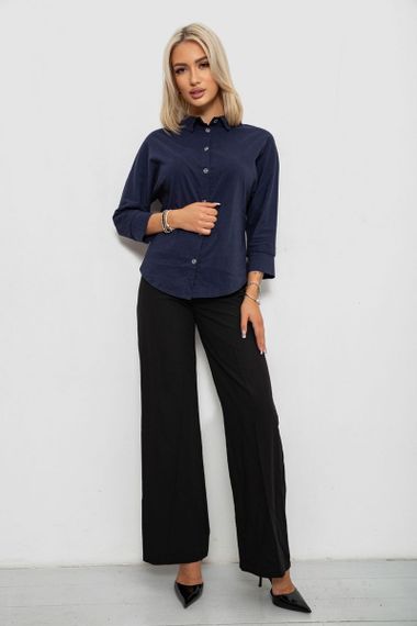 Блуза классическая, цвет синий, 230R100-4 | Зображення 1