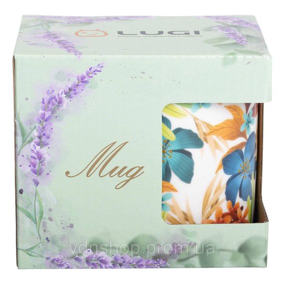 Кружка порцелянова з малюнком 400 (мл) для чая та кави RX-N240472BL | Зображення 4