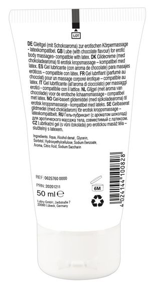 2в1 лубрикант та масажне масло - Lick It! Chocolate, 50 мл sexstyle | Зображення 1