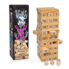 Развлекательная игра "Wonky" 30358 деревянная, на украинском языке