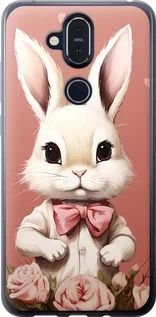 Чохол на Nokia 8.1 Зайчик із силікону FCh_005608