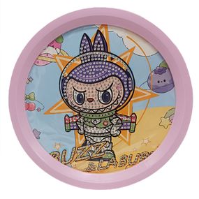 Дитячий набір алмазна мозаїка "Лабубу" YK-6532-11(Violet)