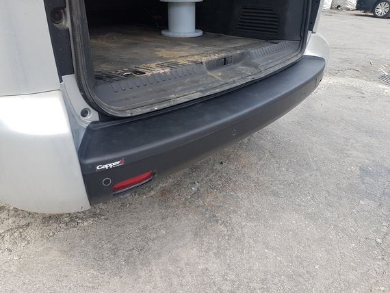 Накладка на задний бампер EuroCap (длинная база, ABS) для Opel Zafira Life 2019- гг | Зображення 2