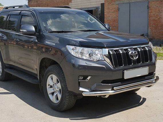Передняя защита ST014 (нерж) 60/60 мм для Toyota Land Cruiser Prado 150