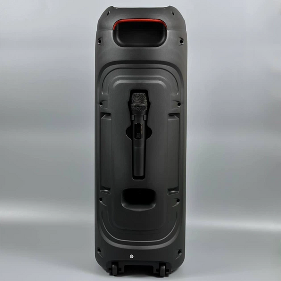 Переносна Bluetooth-колонка ZQS8220S 20 Вт 8” з мікрофоном та пультом акустична система для караоке Чорний | Зображення 1