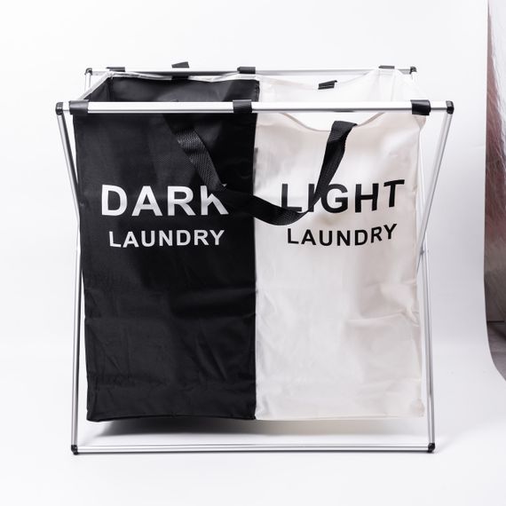 Кошик-органайзер для білизни на каркасі 60 (л) на 2 відділення HP-41-5