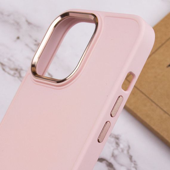TPU чохол Bonbon Metal Style для Apple iPhone 13 Pro (6.1") Силікон, Рожевий/Light pink | Зображення 4