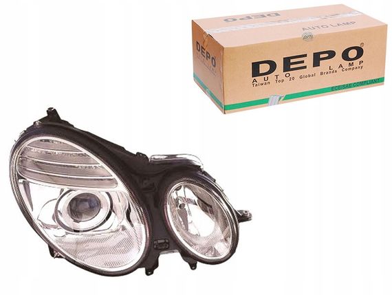 Фара Передняя Mercedes W211 2006-2008  Правая H7/H7 С Повротн., Электро регулировка | Зображення 1
