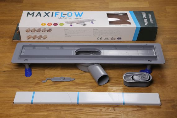 Душовий канал з горизонтальним фланцем MAXIFLOW Prime Scala 360, решітка "Під плитку", 50 см 4026.0Y050K.050.1 | Зображення 2