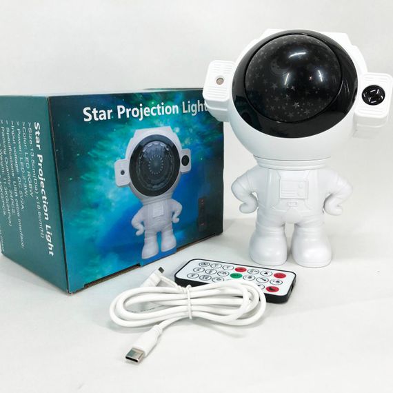 Нічник астронавт з проекцією, Дитячий лазерний нічник проектор зоряного неба космонавт BR-95 | Зображення 7