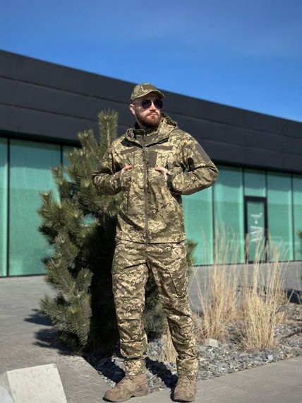 Легка Весняна Куртка Піксель Hunter De Lux TWILL mm14 Military | Зображення 2