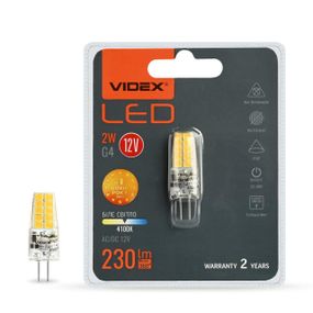 Світлодіодна лампа VIDEX G4C 12V 2W G4 4100K