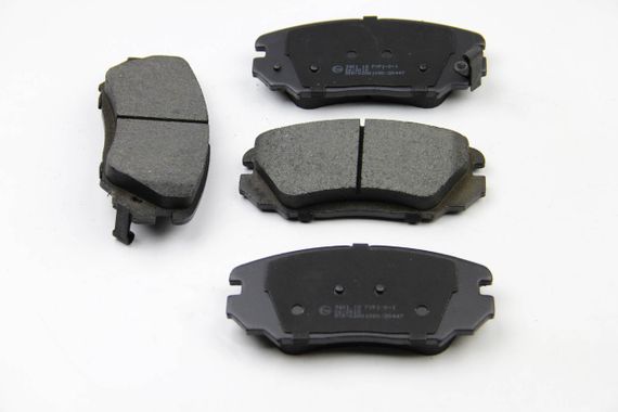 Колодки передні гальмівні Hyundai Tucson 04-10 (mando) (131,5x60,2x17,5), Bremsi (BP3401) | Зображення 1