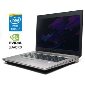 Мобільна робоча станція HP ZBook 17 G5 / 17.3" (1920x1080) IPS / Intel Core i7-8850H (6 (12) ядер по 2.6 - 4.3 GHz) / 16 GB DDR4 / 512 GB SSD / nVidia Quadro P3200, 6 GB GDDR5, 192-bit / WebCam / Win 10 Pro б/в