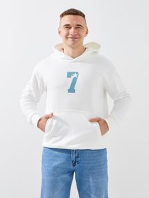 Худі з принтом чоловічий GENUA G01223-0002 M Білий shop (2000999533778)