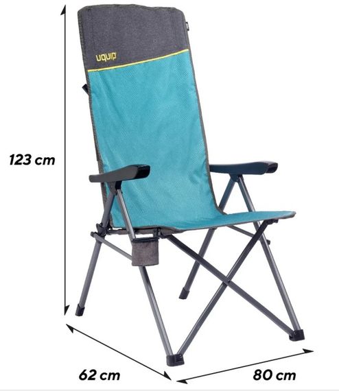 Крісло розкладне Uquip Justy XL Blue/Grey (244037) (DAS303232) | Зображення 4