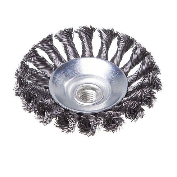 Щітка конусна 100 мм, для КШМ, М14 (пучки крученого дроту) INTERTOOL BT-4100 | Зображення 2