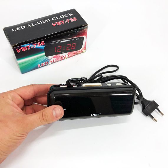 Годинник електронний з яскравими цифрами настільний VST-738-4, Оригінальний настільний годинник UY-55 | Зображення 9