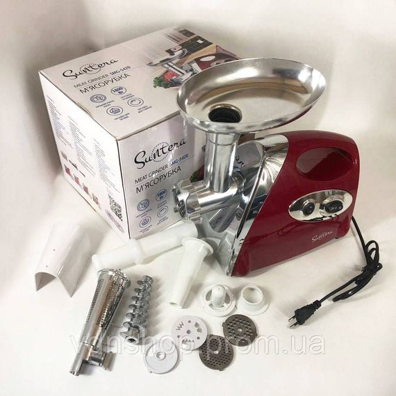 Електрична м'ясорубка з безліччю насадок SMG-5420R, Електричні м'ясорубки кухонні KW-21 | Зображення 6