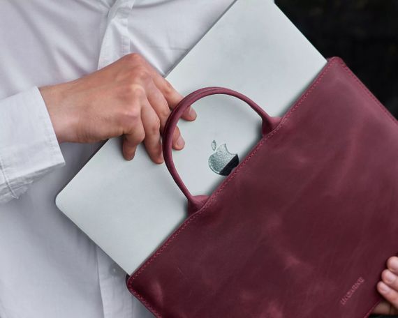 Чохол для ноутбука вінтажний Incarne Stem MacBook Pro 13" 2016-2025 stem-burgundy-vintage-pro-13 бордовий | Зображення 5