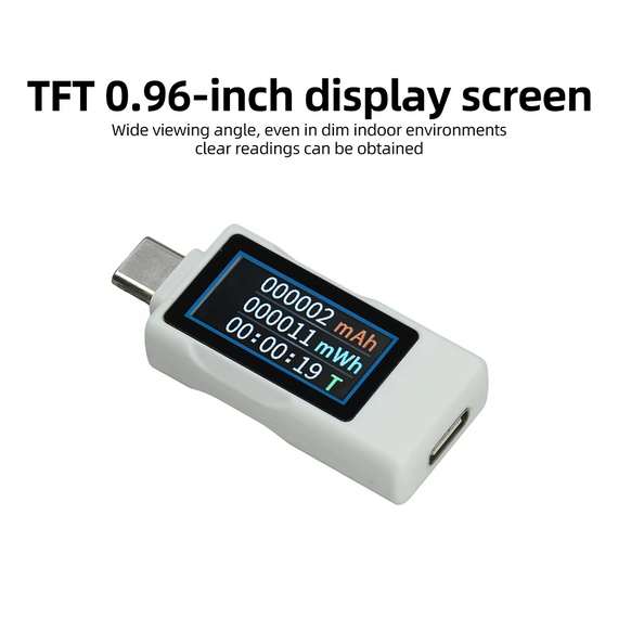 Тестер USB Type-C ZFX-1004CC цифровий вимірювач напруги та струму з TFT дисплеєм | Зображення 4