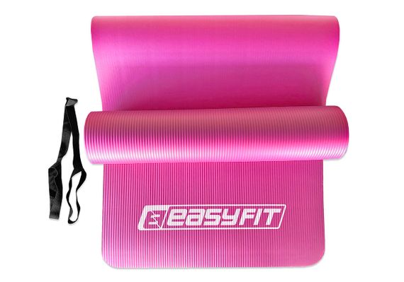 Килимок для фітнесу та йоги EasyFit NBR 10 мм Рожевий (EF-1919-P) | Зображення 2