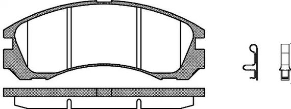 Колодки передні гальмівні Outlander 12-/Peugeot 4007 07-, WOKING (P254332) | Зображення 3