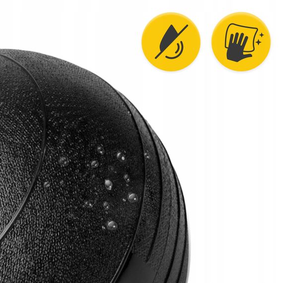 Слембол (медичний м'яч) для кросфіту 4FIZJO Slam Ball 15 кг Black (P-5907739315458) | Зображення 2