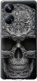 Чехол на Realme 10 Pro Plus skull-ornament "4101u-2944-17620"