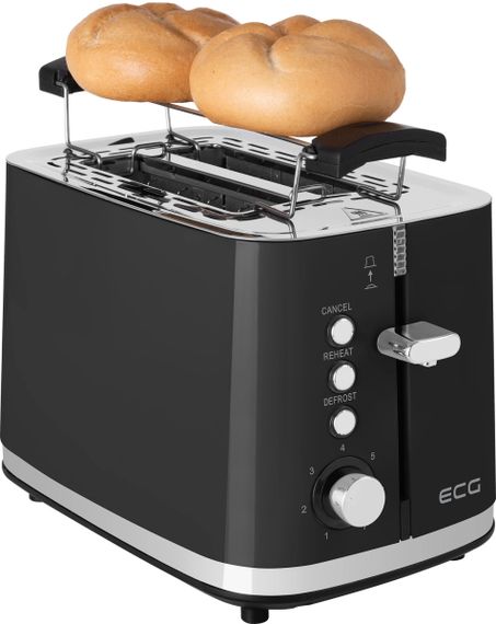 Тостер ECG ST 2766 Vintage Nero 925 Вт чорний | Зображення 2