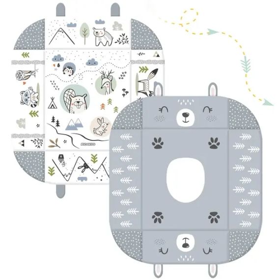 Дитячий килимок з м'якими бортами Зайчик, подушкою, кокон, що розвиває | Зображення 7