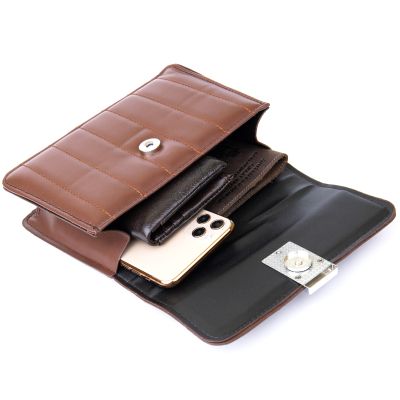 Сумка Vintage Горизонтальная из кожзаменителя Коричневая (sale_14907) | Зображення 2