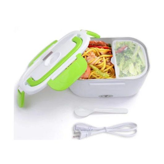 Ланч бокс електричний з підігрівом Lunch Heater 220 V Pro, Термос для їжі для дітей. RV-879 Колір: зелений | Зображення 3