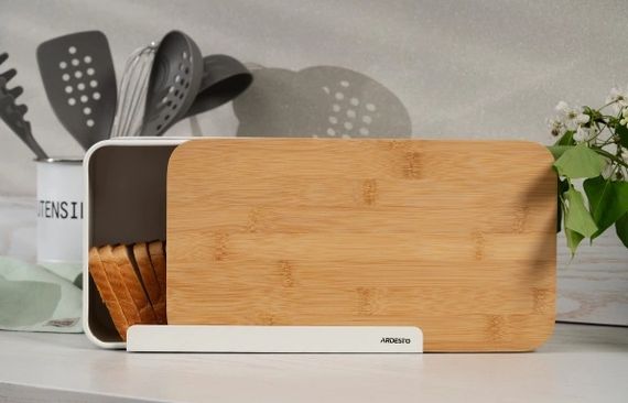 Хлебница Ardesto Midori AR-0914-WB 33х13х18 см белая | Зображення 3